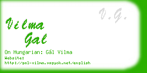 vilma gal business card